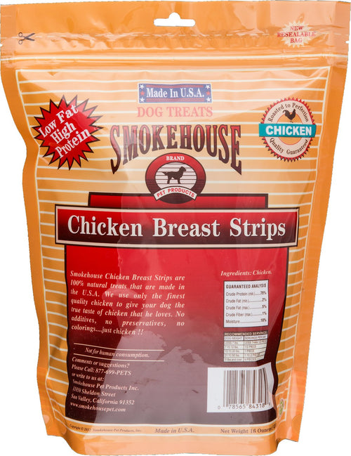 Smokehouse USA Chicken Strips Dog Chews, 16 Ounce, 10 Pack
