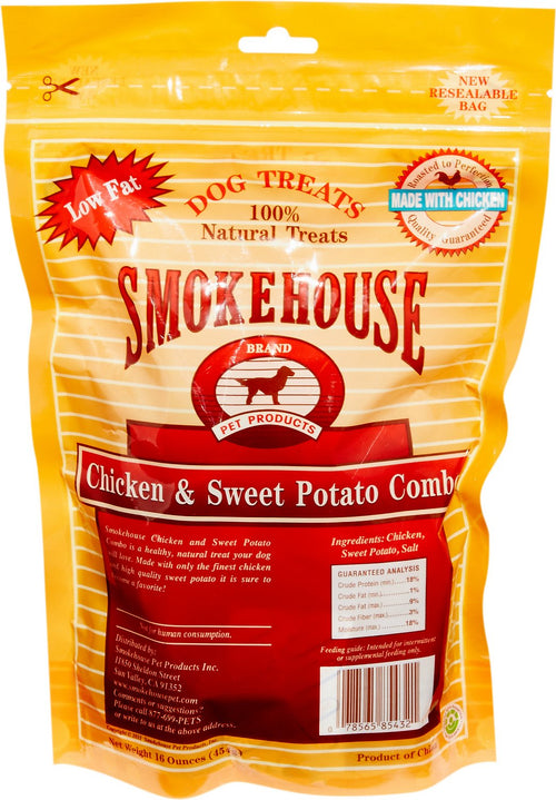 Smokehouse Chicken & Sweet Potato Dog Treats, 16 Ounce