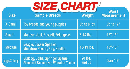 Four Paws Wee-Wee Dog Diapers with Tail-Hole, Disposable, Large/X-Large, 12 Count, 12 Pack