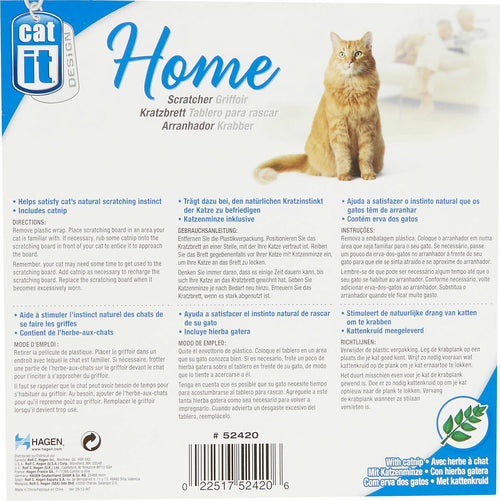 Catit Style Patterned Cat Scratcher with Catnip, White Tiger Lounge, 12 Pack