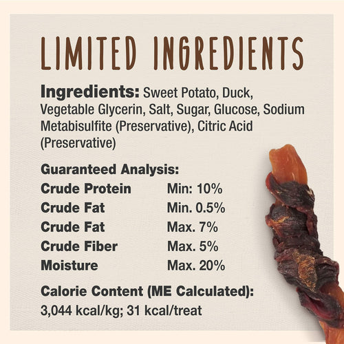 Cadet Gourmet Sweet Potato & Duck Wraps 14lb (8 x 28oz)