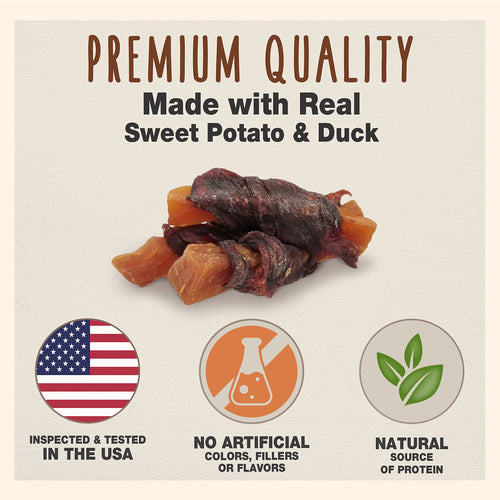 Cadet Gourmet Sweet Potato & Duck Wraps 14lb (8 x 28oz)