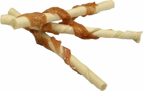 Cadet Rawhide & Chicken Twist Dog Chews, 5 Inch, Gourmet, 50 Count, 6 Pack