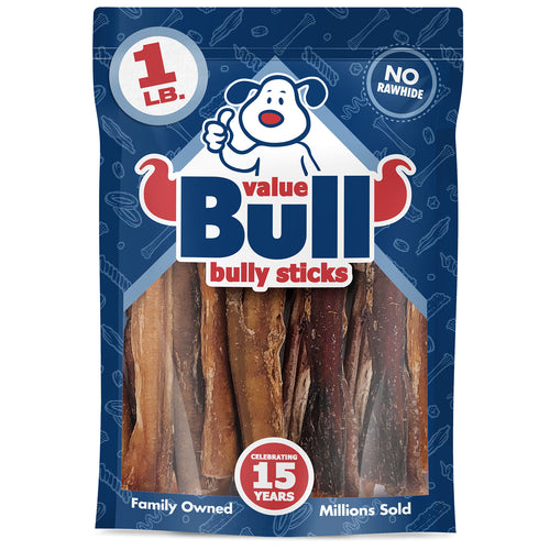 ValueBull Bully Sticks, 5-6 Inch, Varied Shapes, 1 Pound