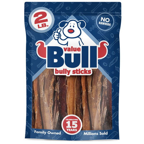ValueBull Bully Sticks, 5-6 Inch, Varied Shapes, 2 Pounds