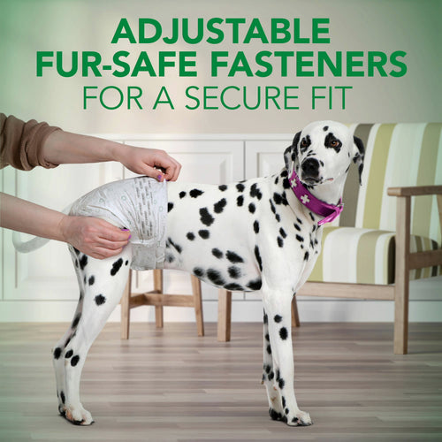 Vet's Best Diapers with Tail-Hole for Female Dogs, Comfort-Fit Disposable, Small, 12 Count