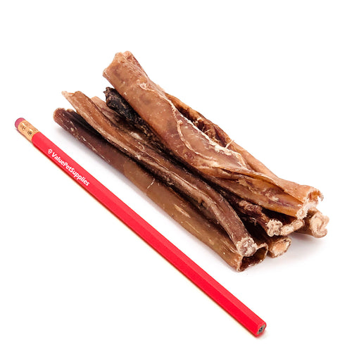 ValueBull Bully Sticks for Small Dogs, Thin 5-6", Varied Shapes, 100 ct
