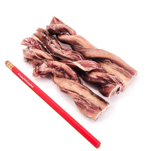 ValueBull USA Beef Bully Pizzle Twists Dog Treats, 5-6 Inch, 100 Count