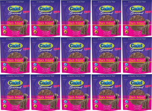 Cadet Gourmet Duck Breast Dog Treats, 2.5 Pounds, 15 Pack