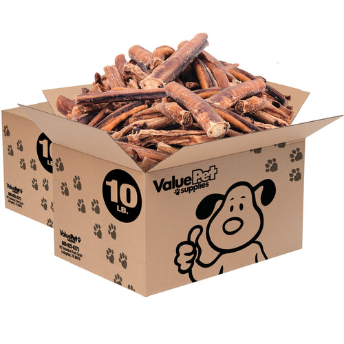 ValueBull Bully Sticks, 5-6 Inch, Varied Shapes, 20 Pounds BULK PACK
