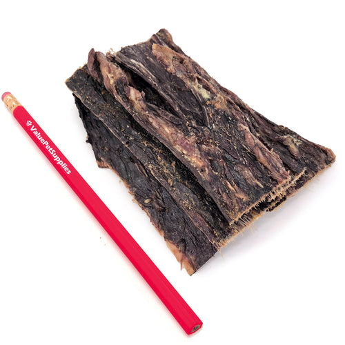 ValueBull USA Beef Jerky Dog Chews, 5 Inch, Hickory-Smoked, 144 Count