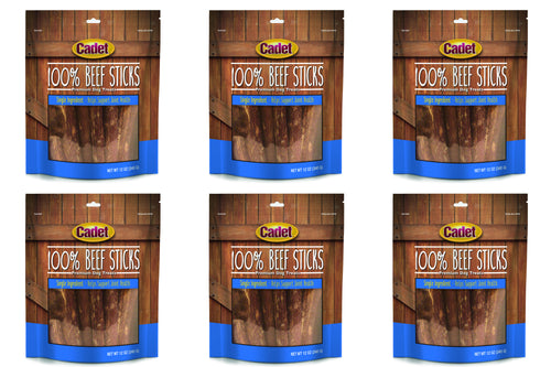 Cadet 100% Beef Sticks, 12 Ounce, 6 Pack