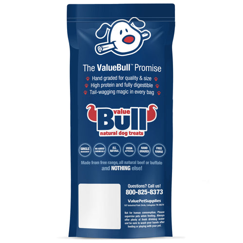 ValueBull USA Bully Sticks for Dogs, 12 Inch, Odor Free, 1 Pound