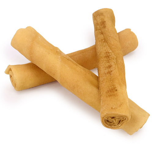 ValueBull USA Retriever Rolls, Premium Thick Cut Rawhide, Medium 5-6 Inch, Smoked, 25 Count