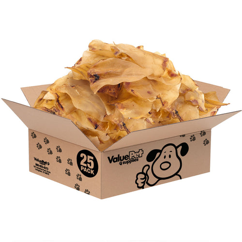 ValueBull Cow Ears, 25 Count BULK PACK