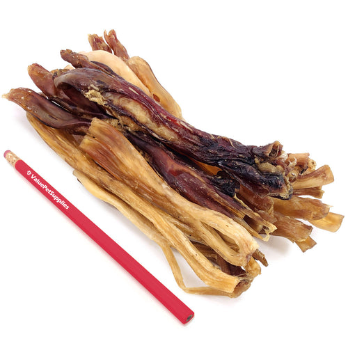ValueBull Beef Tendons For Dogs, Jumbo, Varied Shapes, 20 Pounds BULK PACK