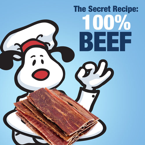 ValueBull Beef Jerky Gullet Sticks for Dogs, 1 Pound
