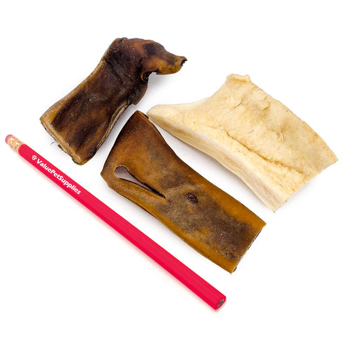 ValueBull Cheek Slices for Dogs, Varied Sizes, Shapes, & Colors, 40 lb BULK PACK