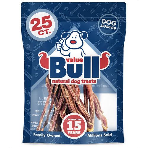 ValueBull USA Lamb Pizzles Sticks Dog Chews, 6-9 Inch, 25 Count