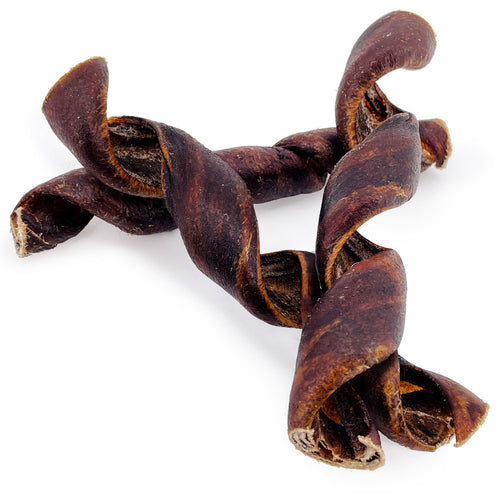 ValueBull Beef Collagen Curly Spirals, Thick 5-6 Inch, 50 Count