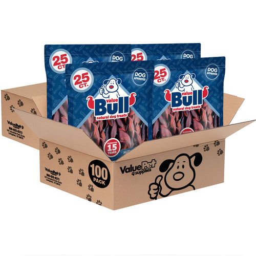 ValueBull Beef Collagen Curly Spirals, Thick 5-6 Inch, 200 Count
