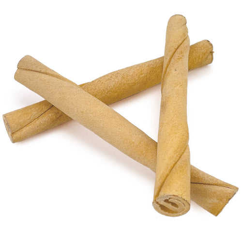 ValueBull USA Premium Rawhide Twists for Small Dogs, 5 Inch, Lightly Smoked, 100 Count