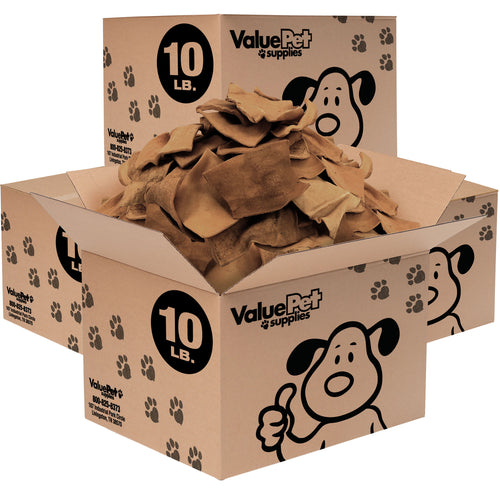 ValueBull USA Rawhide Chips, Premium Thick Cut Rawhide, Smoked, 40 Pounds BULK PACK