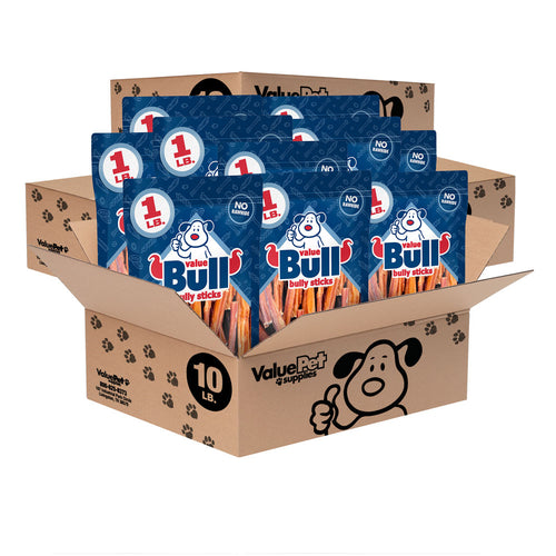ValueBull Bully Sticks Dog Chews, 3-5 Inch, 40 Pounds