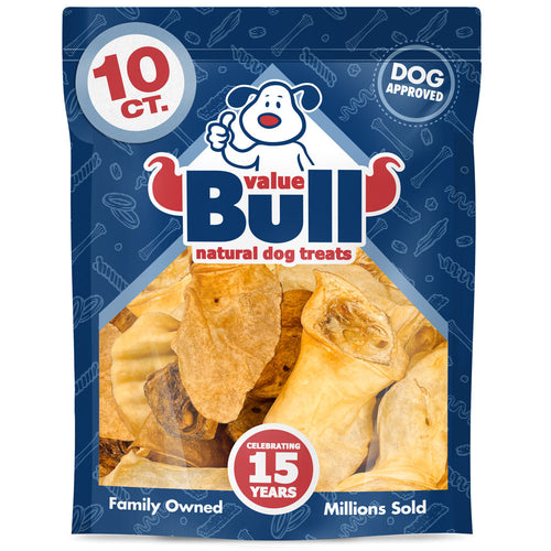 ValueBull USA Premium Cow Ears, Smoked, Jumbo, 10 Count