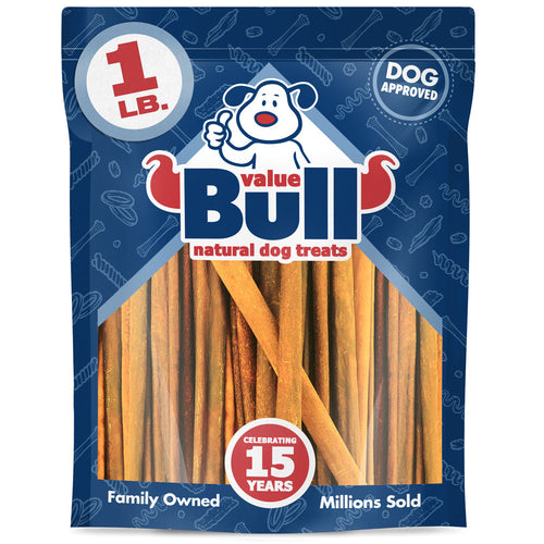 ValueBull USA Collagen Sticks, Premium Beef Dog Chews, Low Odor, 7-12" Varied, 1 Pound