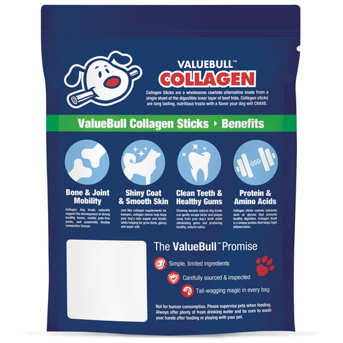 ValueBull USA Collagen Twists, Beef Chews for Small Dogs, Smoked, 5 Inch, 500 Count