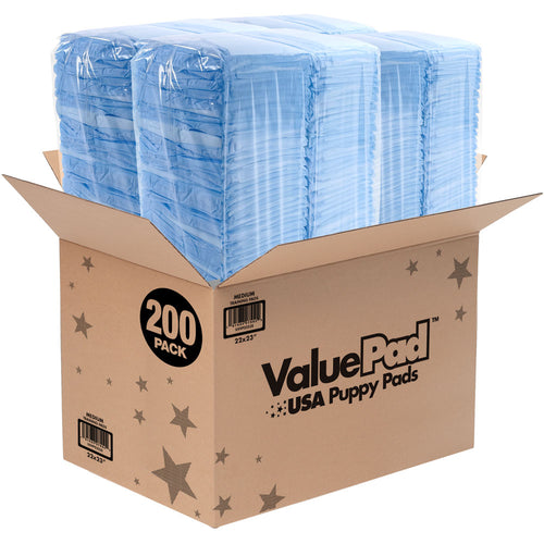 ValuePad USA Puppy Pads, Medium 22x23 Inch, 200 Count