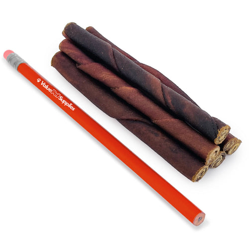 ValueBull USA Collagen Twists, Beef Chews for Small Dogs, Smoked, 5 Inch, 500 Count