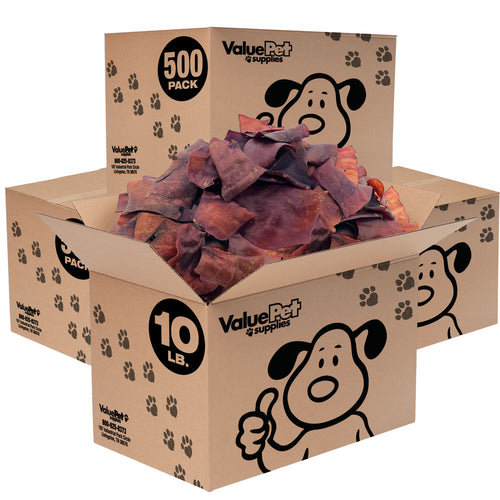ValueBull USA Collagen Chips, Beef Chews For Dogs, Smoked, 40 Pounds BULK PACK