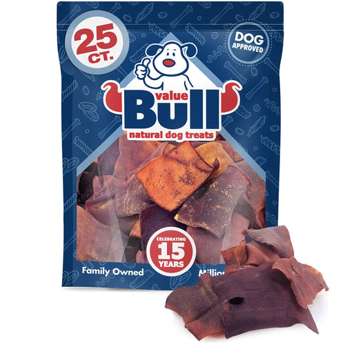 ValueBull USA Collagen Chips, Beef Chews For Dogs, Smoked, 25 Count