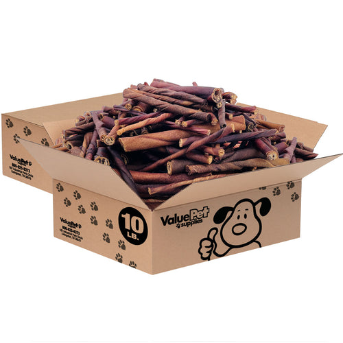 ValueBull USA Beef Collagen Twists for Dogs, Smoked, Varied Shapes, 20 Pounds BULK PACK