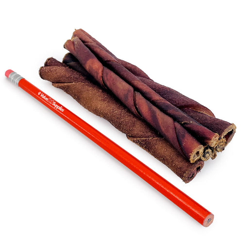 ValueBull USA Beef Collagen Twists for Dogs, Smoked, Varied Shapes, 10 Pounds BULK PACK