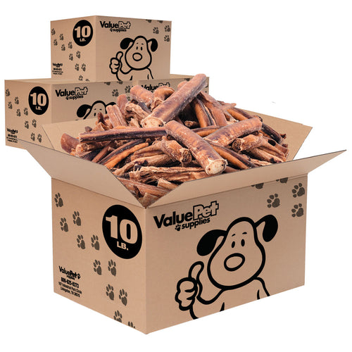ValueBull Bully Sticks, 5-6 Inch, Varied Shapes, 40 Pounds BULK PACK