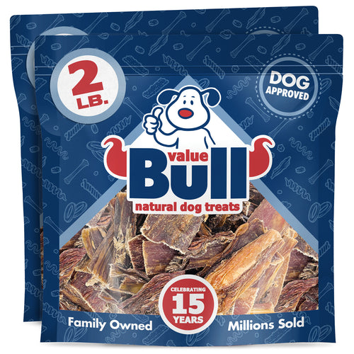 ValueBull Beef Jerky Gullet Sticks for Dogs, 4 Pounds