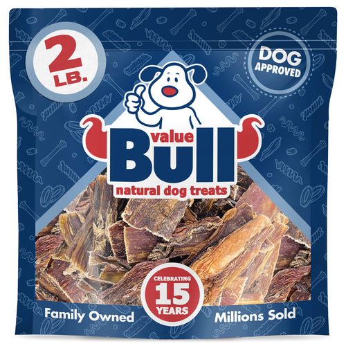ValueBull Beef Jerky Gullet Sticks for Dogs, 2 Pounds