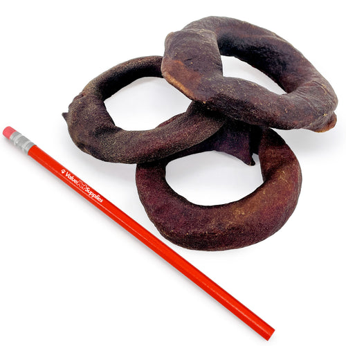 ValueBull USA Beef Collagen Rings For Dogs, Lightly Smoked, 4", 2 lb