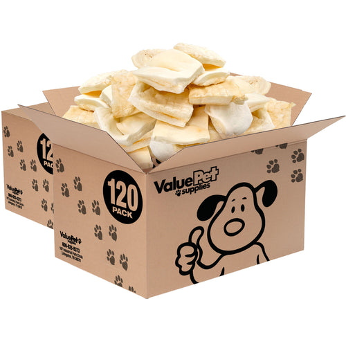 NEW- ValueBull Cheek Chips, Premium Beef Dog Chews, Natural, 240 Count BULK PACK