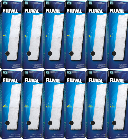 FLUVAL U4 Poly/Carbon Cartridge Filter Media, 12 Pack