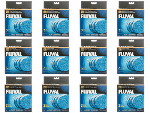 Fluval Fine Filter Pad for Fluval FX5, 3 Count, 12 Pack
