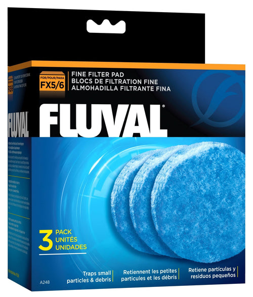Fluval Fine Filter Pad for Fluval FX5, 3 Count, 12 Pack