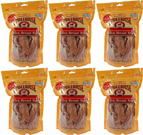 Smokehouse Chicken Breast Strips Dog Chews, 16 Ounce, 6 Pack