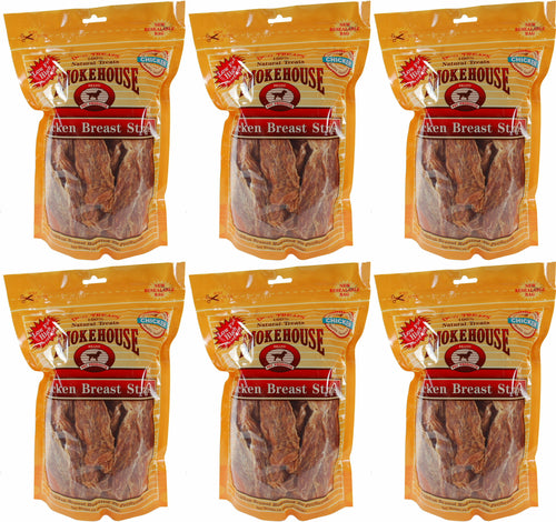 Smokehouse Chicken Breast Strips Dog Chews, 16 Ounce, 6 Pack