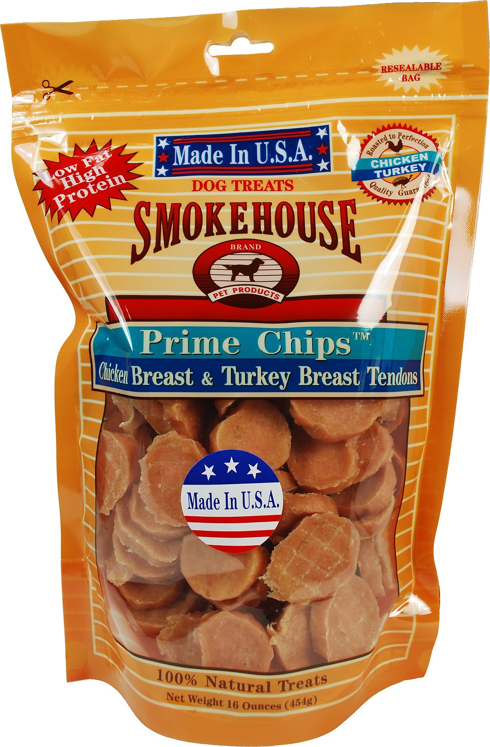 Smokehouse USA Chicken & Turkey Prime Chips Dog Treats, 16 Ounce