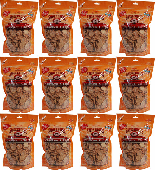 Smokehouse Chicken Chips Dogs Treats, Small, 16 Ounce, 12 Pack