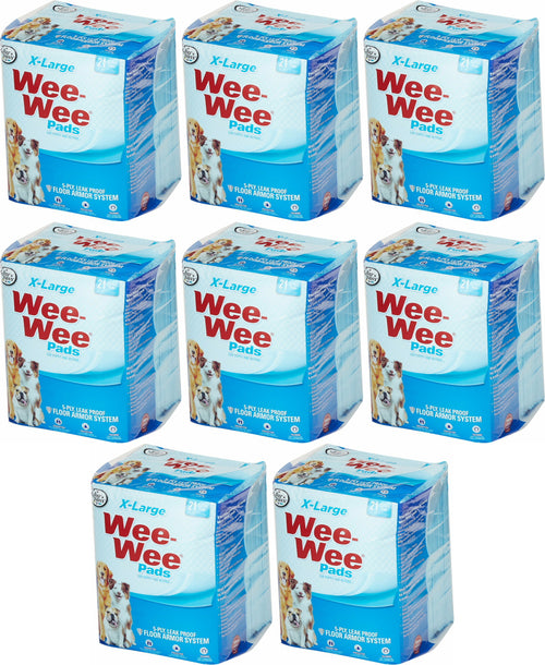 Four Paws Wee Wee Pads, XL, 21 Count, 8 Pack
